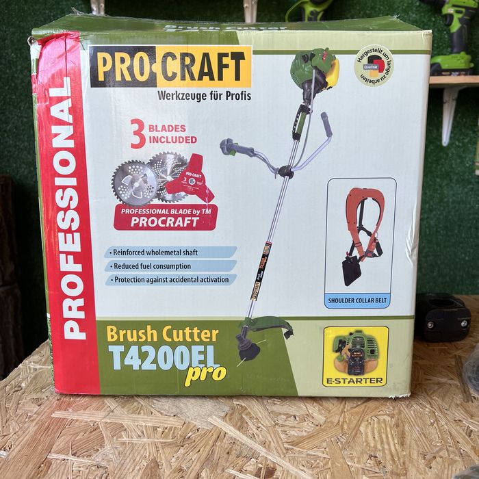 Мотокоса Procraft T4200EL PRO |Електростартер| Бензо-коса