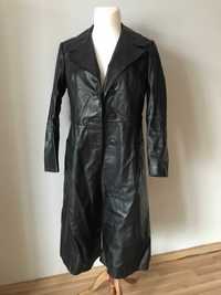 Płaszcz skórzany vintage  r. 40 skóra prochowiec kurtka skórzana