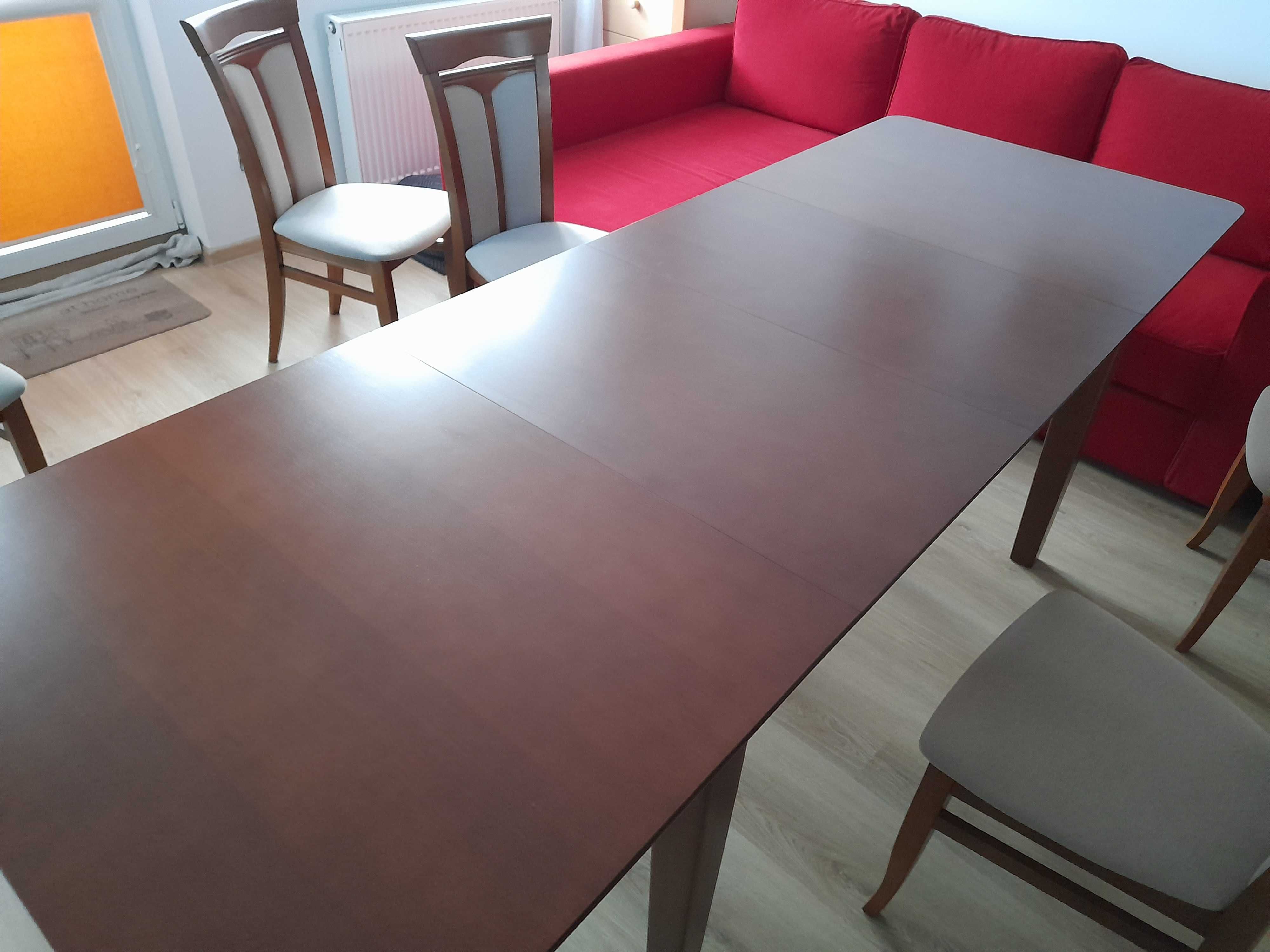 Stół rozkładany 150/200/250 cm + 6 krzeseł