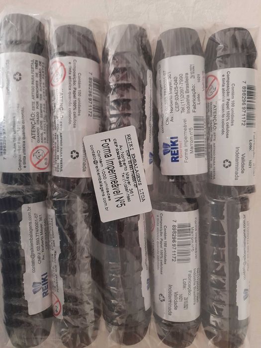 Forminhas para brigadeiro nr. 5 marom/castanho