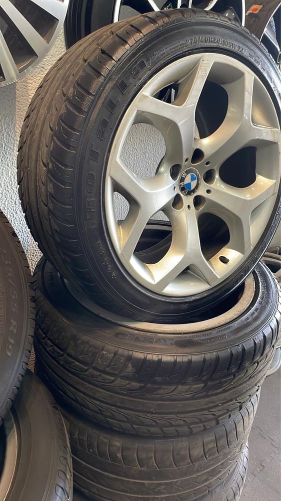 Pack jantes e pneus 20 5x120 BMW Originais X5 e X6