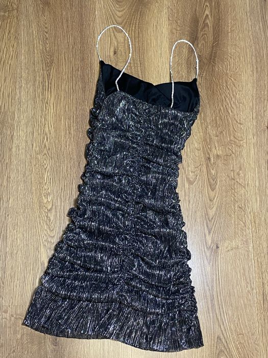 Чорна блискуча сукня. Розмір S