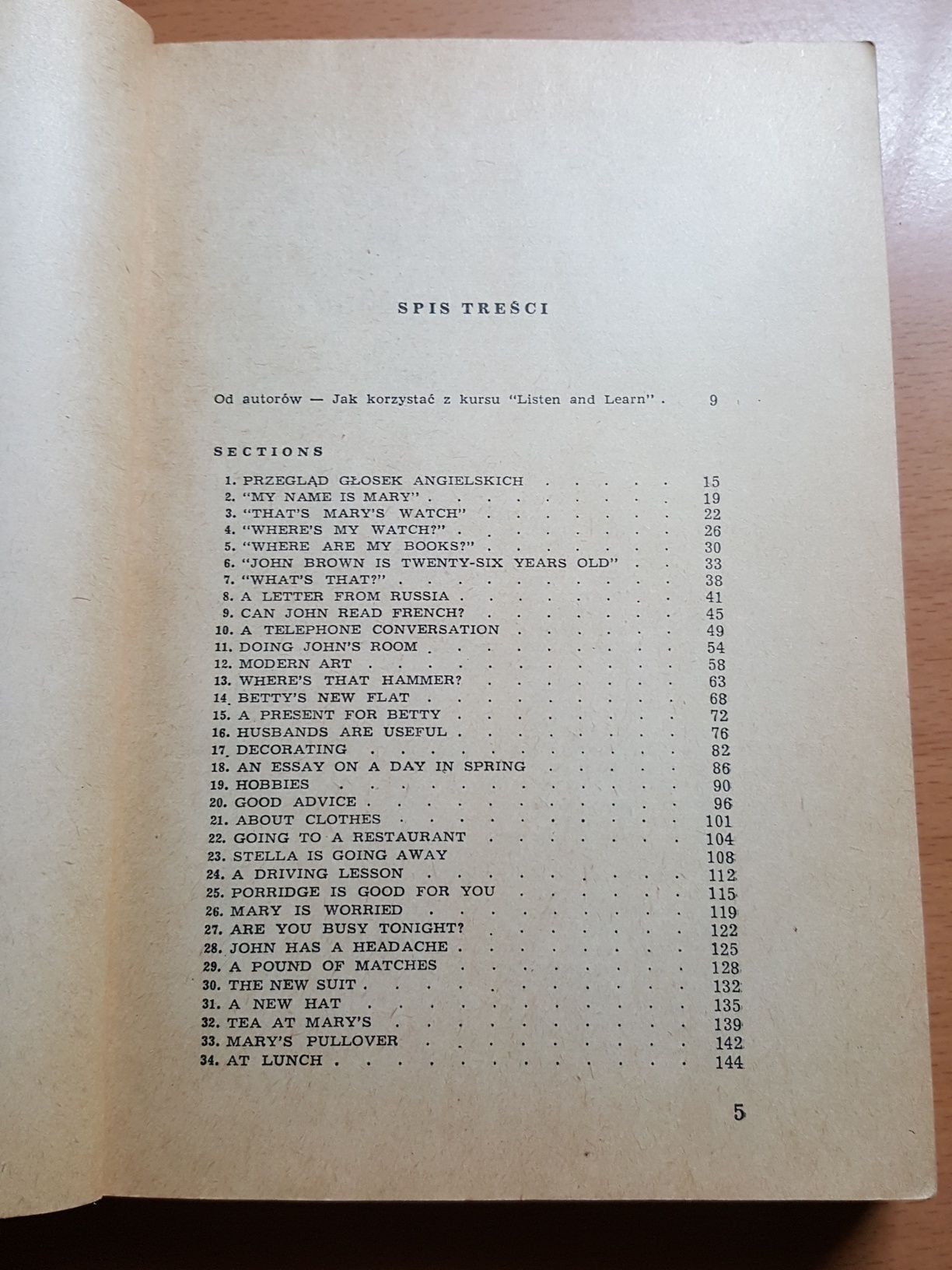 Listen and learn, cz. 1 i 2, KURS j. angielskiego, angielski, książki