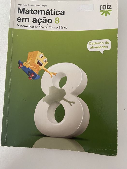 Caderno de atividades de matemática de 8 ano
