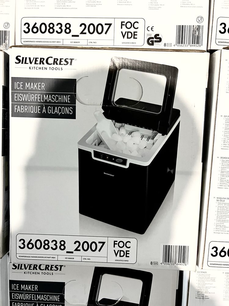 Льодогенератор для дому та бару Silver Crest SEMK 105 A1 об'єм 1.8 л