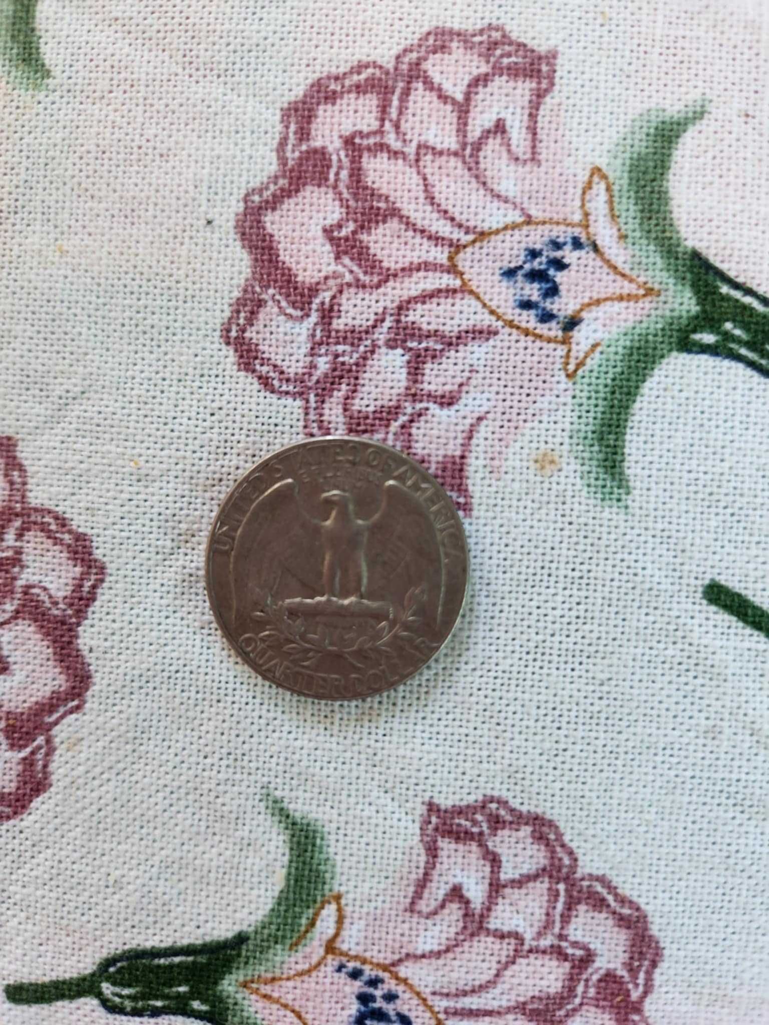 Moeda rara 1/4 Dólar Washington 1974