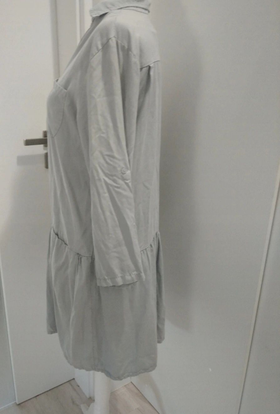 Luźna, bawełniana sukienka oversizowa z kieszeniami. S/XL