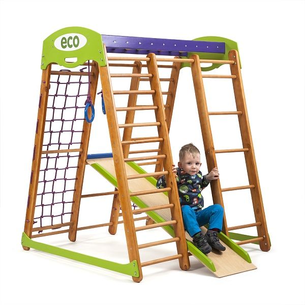 Дитячий спортивний комплекс Карапуз Міні SportBaby горіх