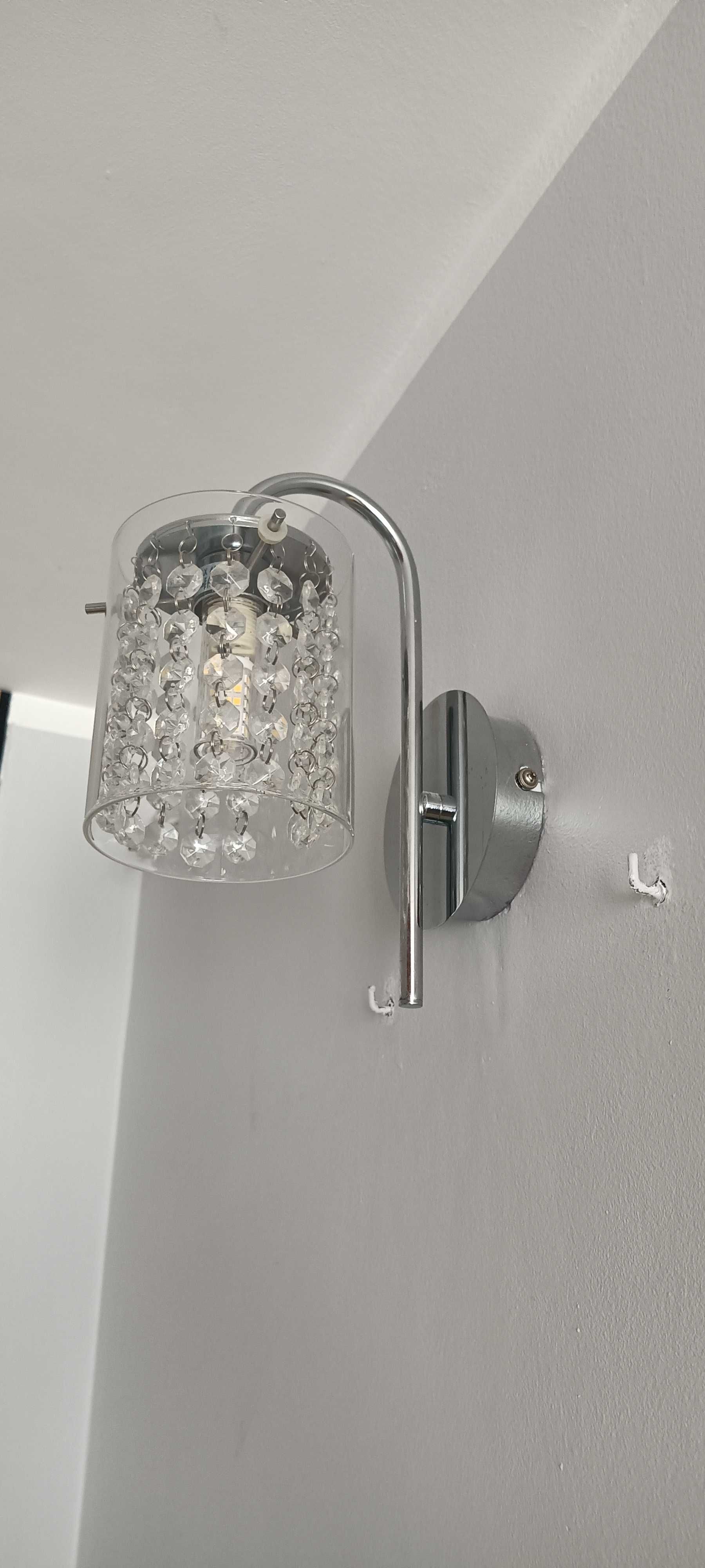Lampa wisząca z kryształkami