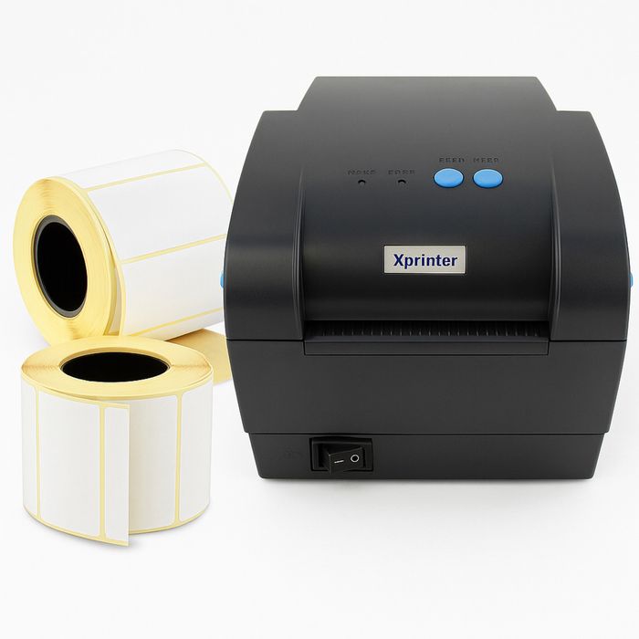 Термопринтер Xprinter XP-330B | Етикетки + чеки | Bluetooth + USB