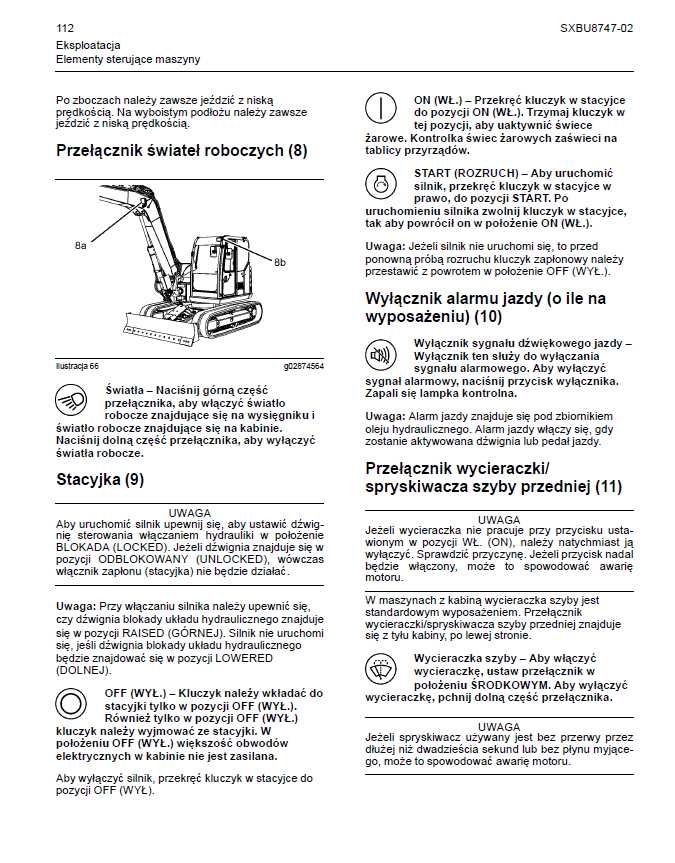 CAT 308E CR DTR Instrukcja obsługi język polski