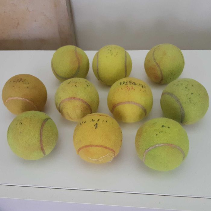 Lote de 10 Bolas de Ténis Tennis Padel Usadas