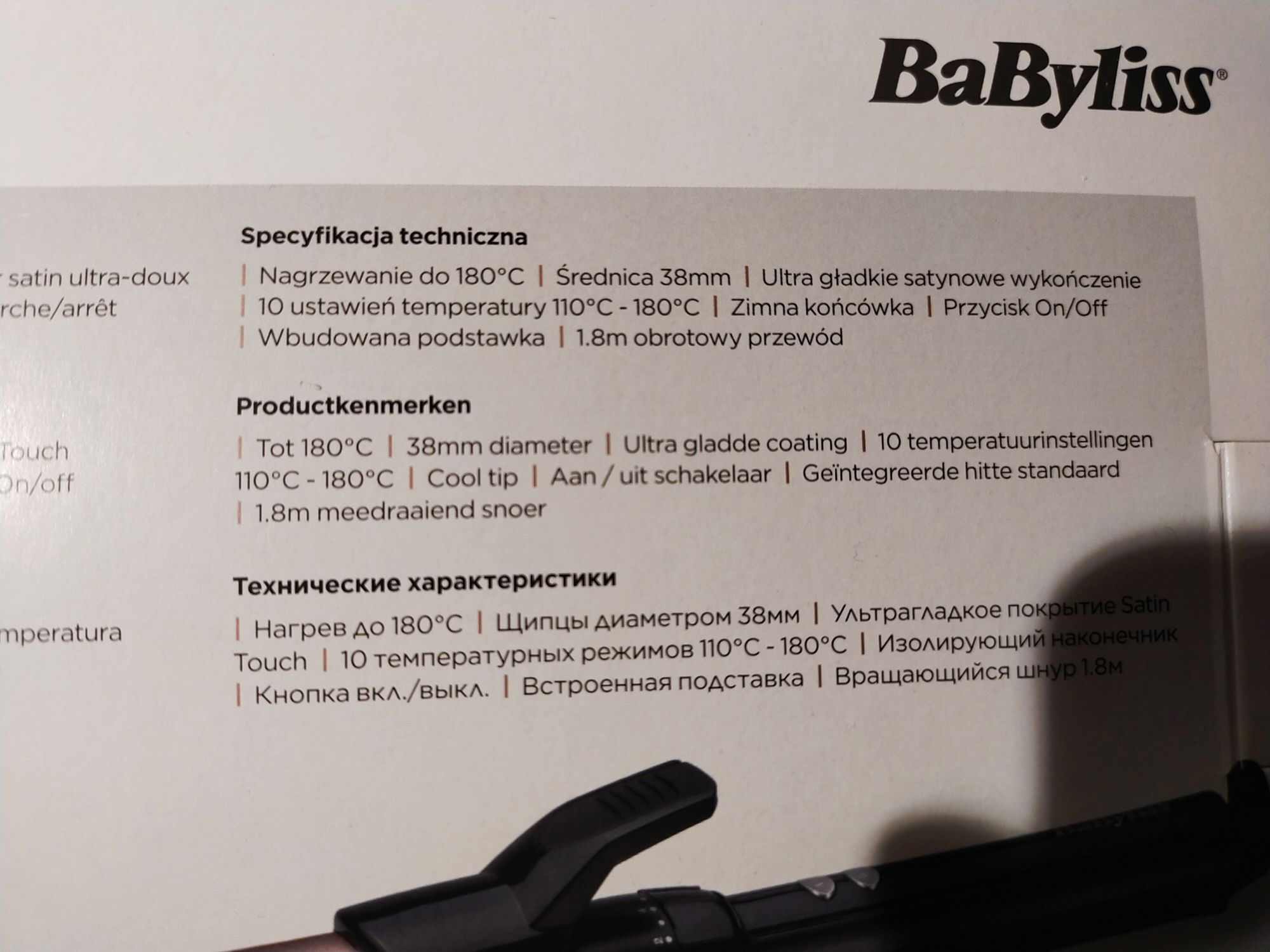 BaByliss lokówka 38 mm