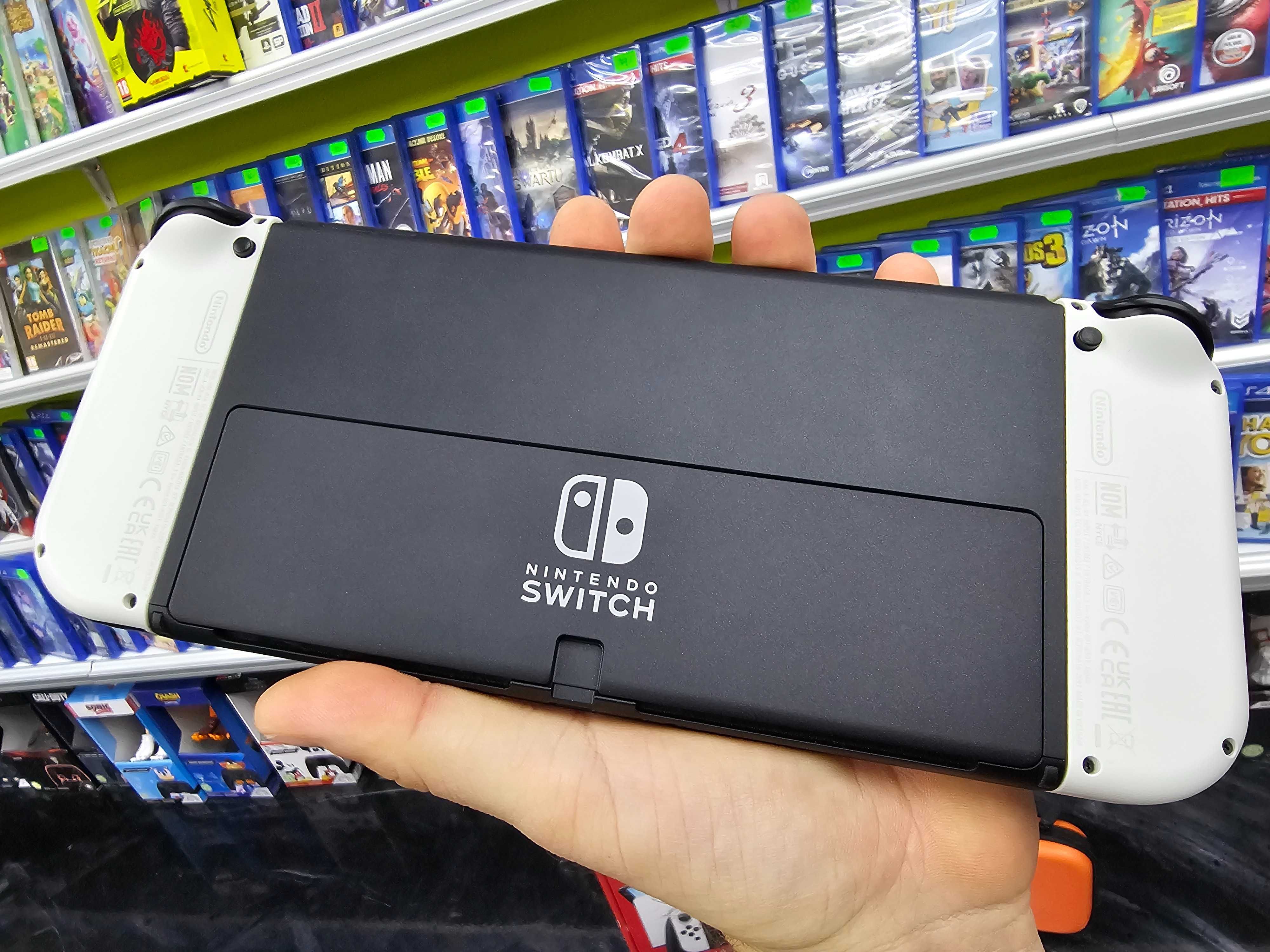 Konsola Nintendo Switch OLED + 4 gry + Gwarancja 12 mc SKLEP ZAMIANA