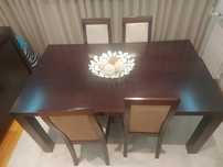 Mesa sala jantar + cadeiras
