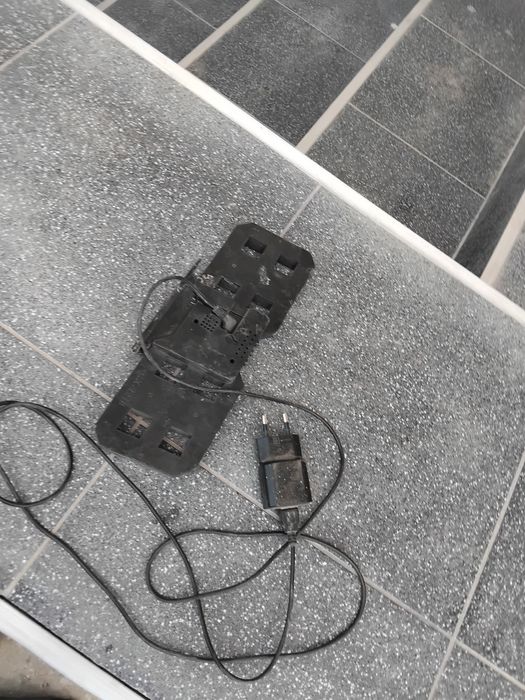 Часы настольные LY 1089 6803 с подсветкой 5V Черный/Белый (532700)