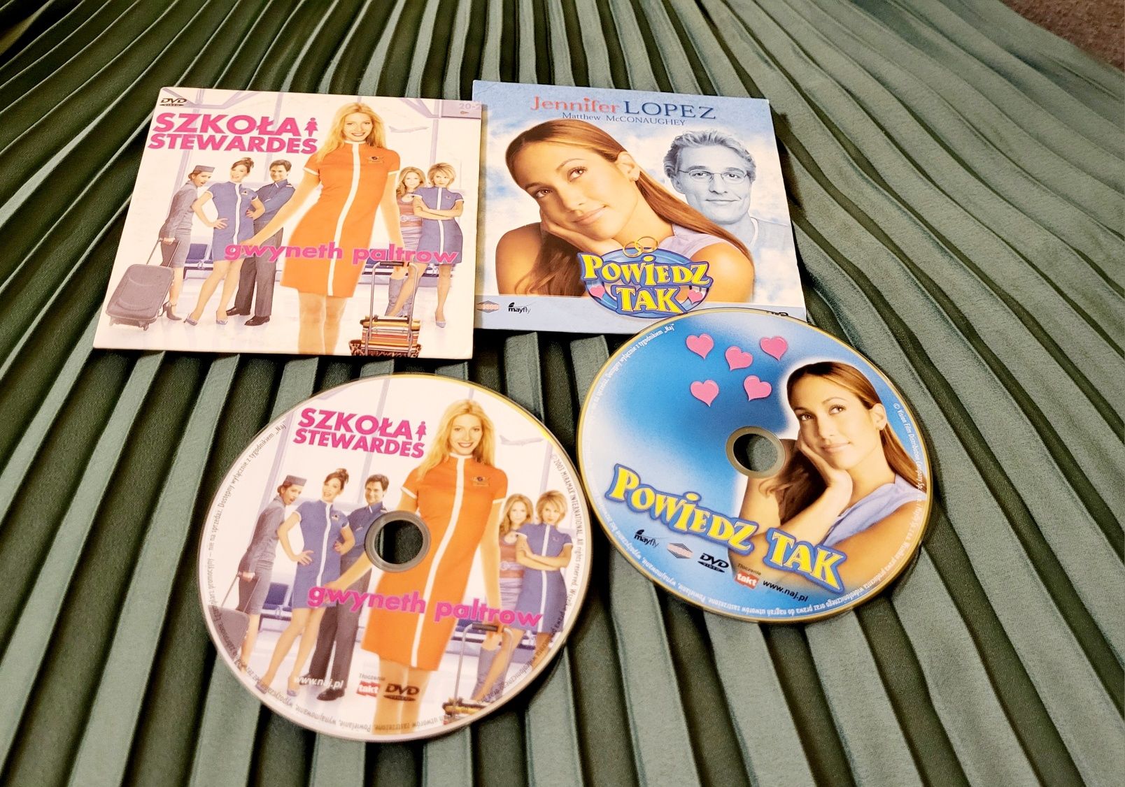 2 filmy na dvd Powiedz Tak Jennifer Lopez Szkoła Stewardes