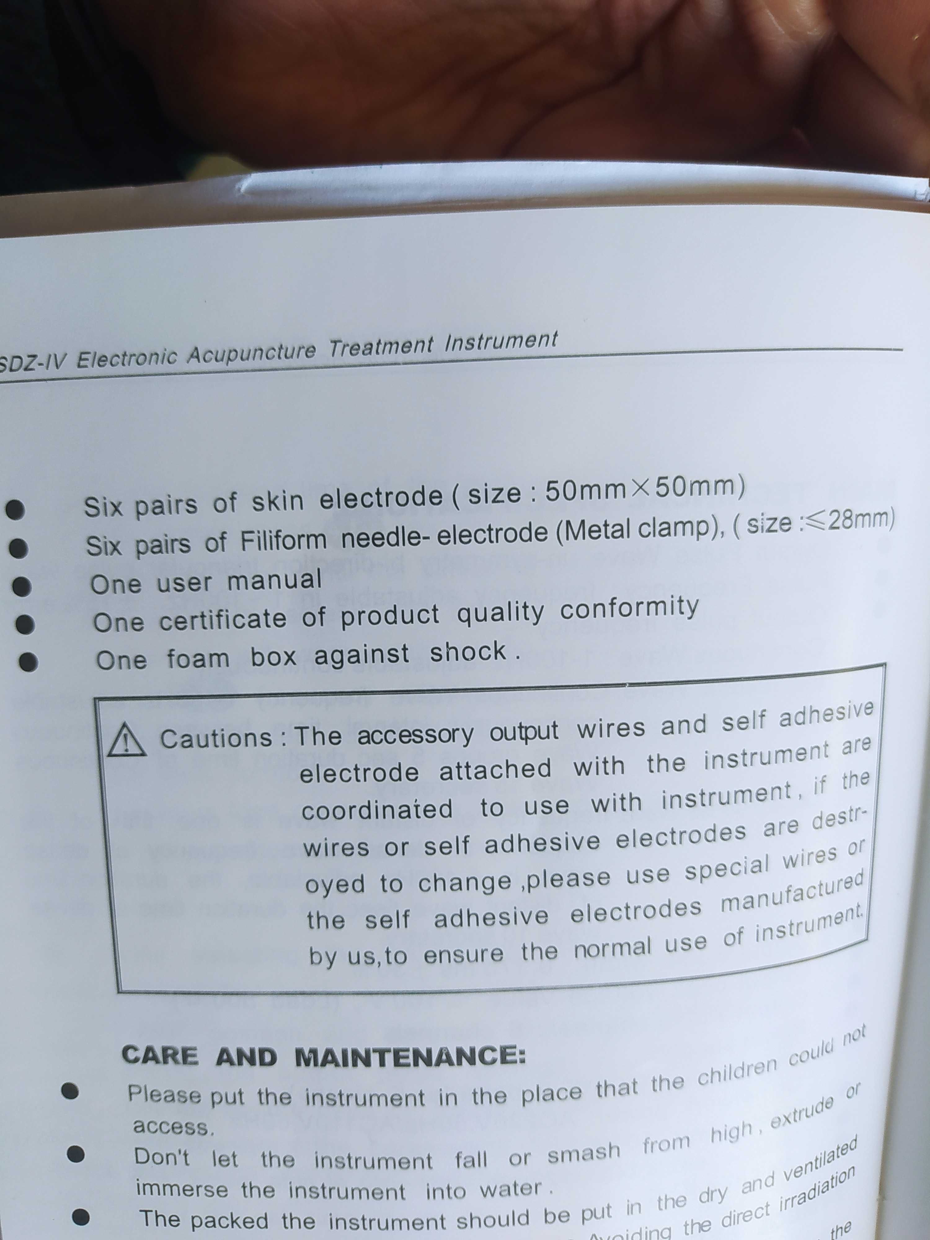 Eletroestimulador acupuntura SDZ IV