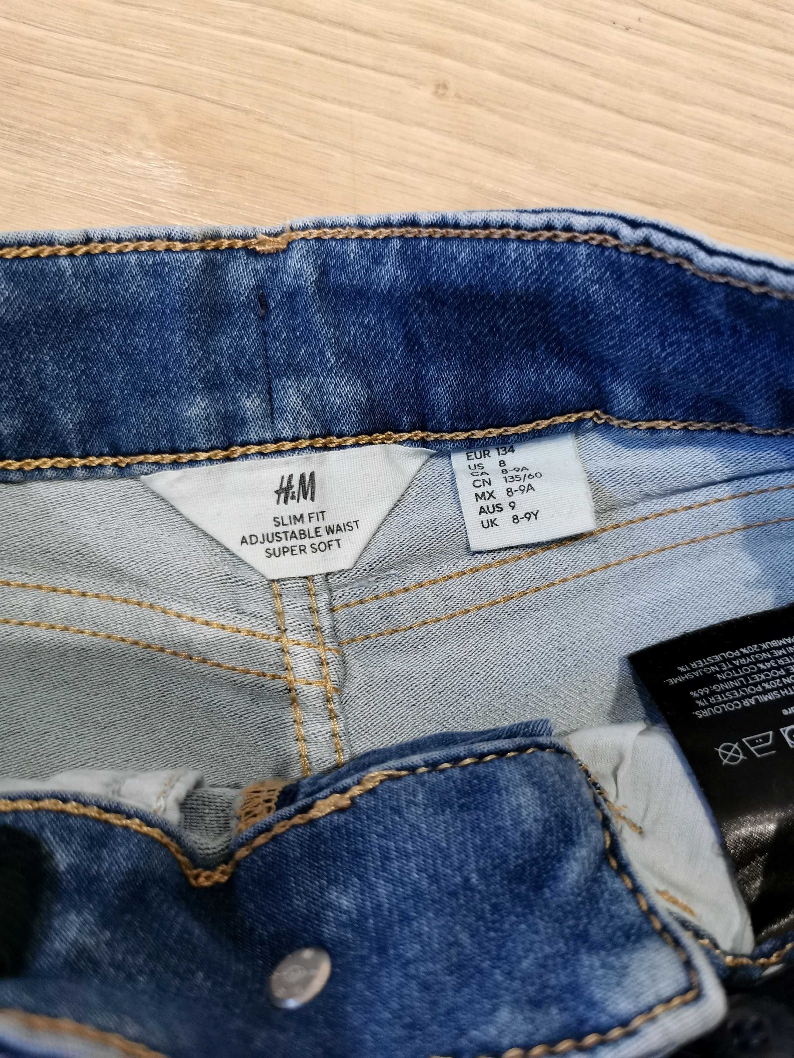 Krótkie jeansowe spodenki SLIM FIT Super Soft 134 miękkie