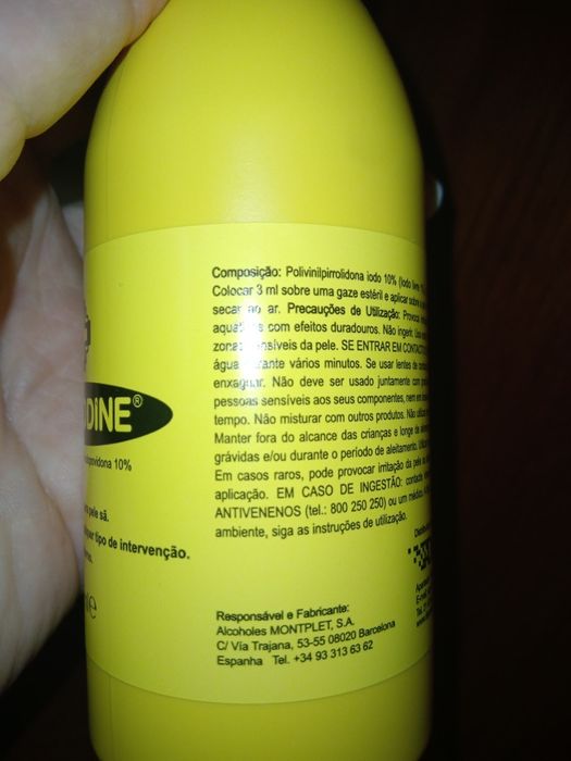 Betadine 10% antissético 125 mL Hidrodine
