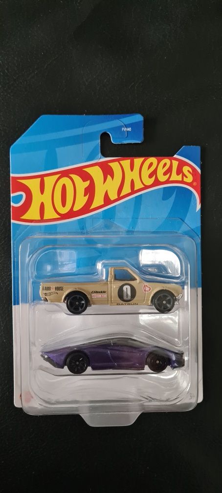 Hot Wheels dwupak resorak Datsun 620 + Mclaren Speedtail