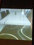 Vendo mesa branca retangular 4 cadeiras