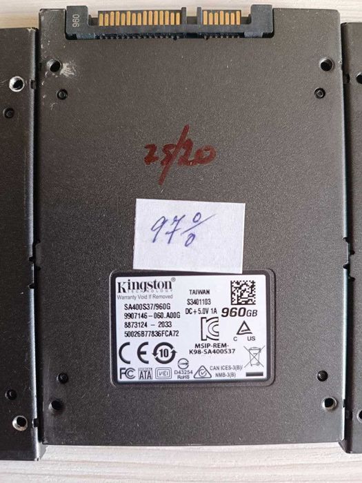 SSD Kingston Samsung 960GB 1TB ССД