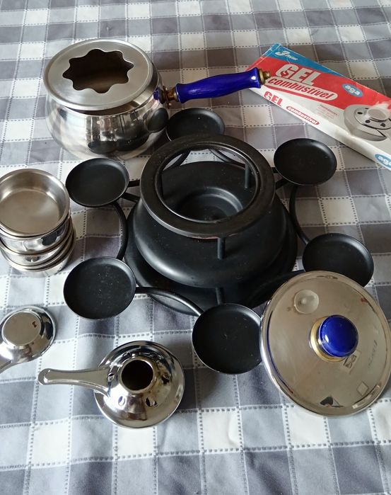 Fondue com base para molhos (6) rotativa