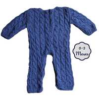 Babygrow Malha Azul 0-3 meses