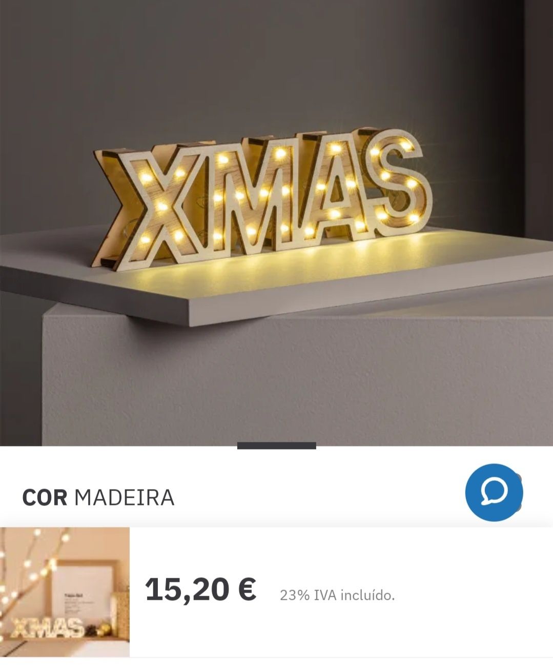 Luzes de natal home decor