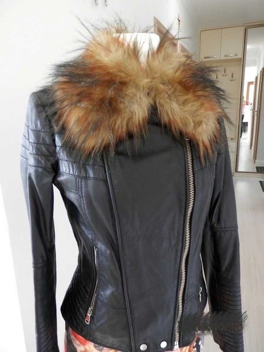 Kołnierz Futrzany Jenot Bardzo Puszysty z Połyskiem Etola Futerko