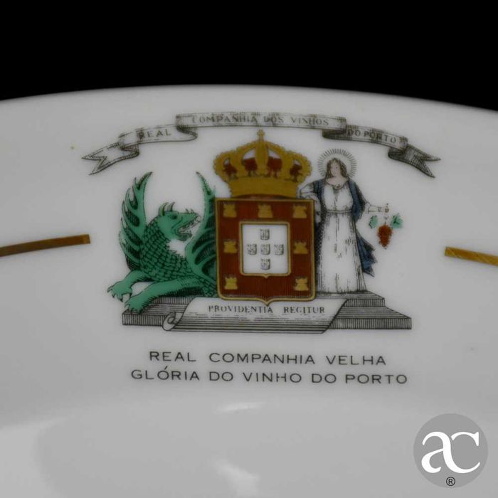 Conjunto de 4 Pratos porcelana Vista Alegre, Real Companhia Velha