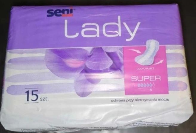 Seni Lady Super - Wkładki Urolog 15szt. Nowe Gratis