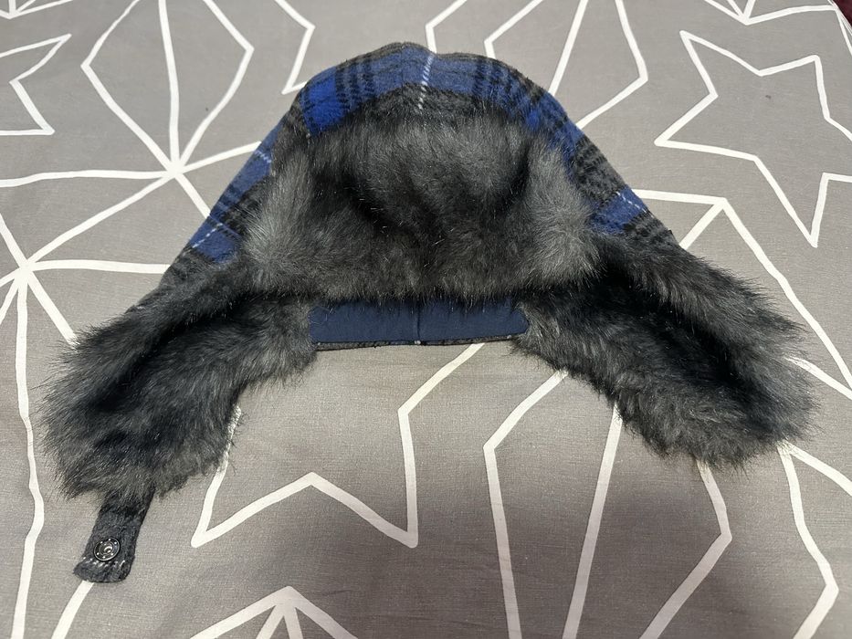 Шапка вушанка зі штучним хутром