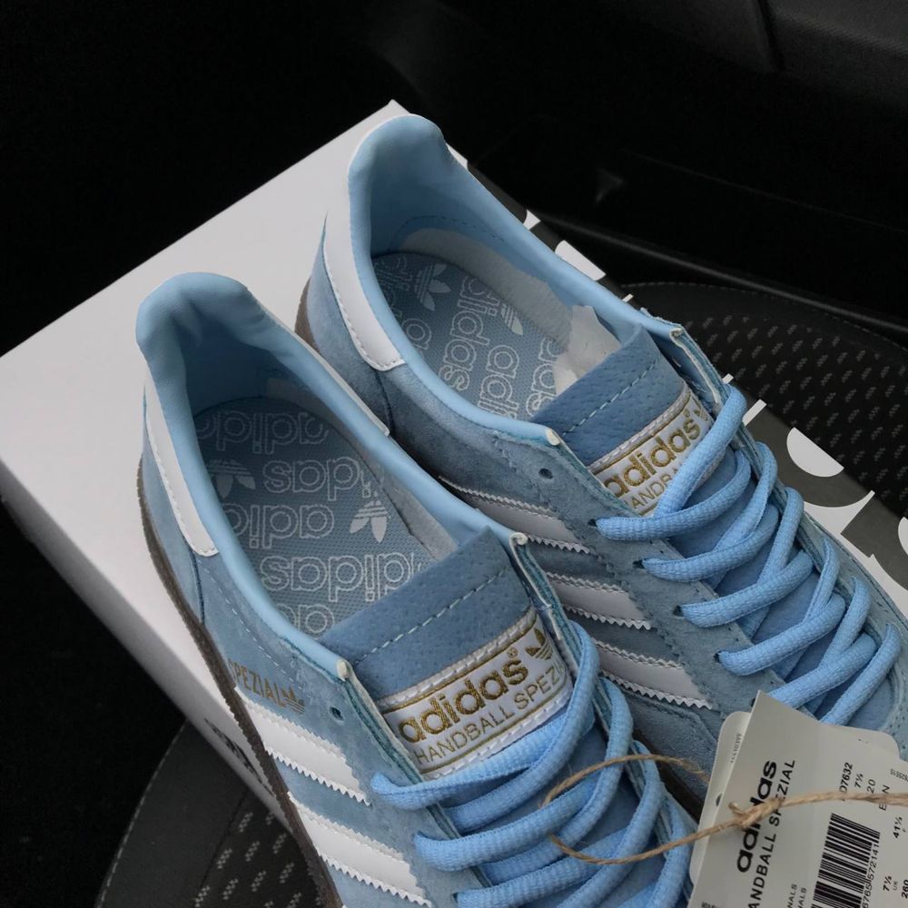 Чоловічі кросівки адідас блакитні Adidas Spezial Handball blue