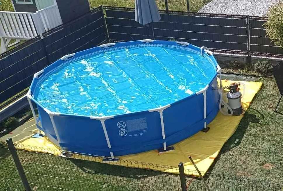 Basen 3,66m INTEX 366x84 pompa drabinka odkurzacz cały komplet zestaw