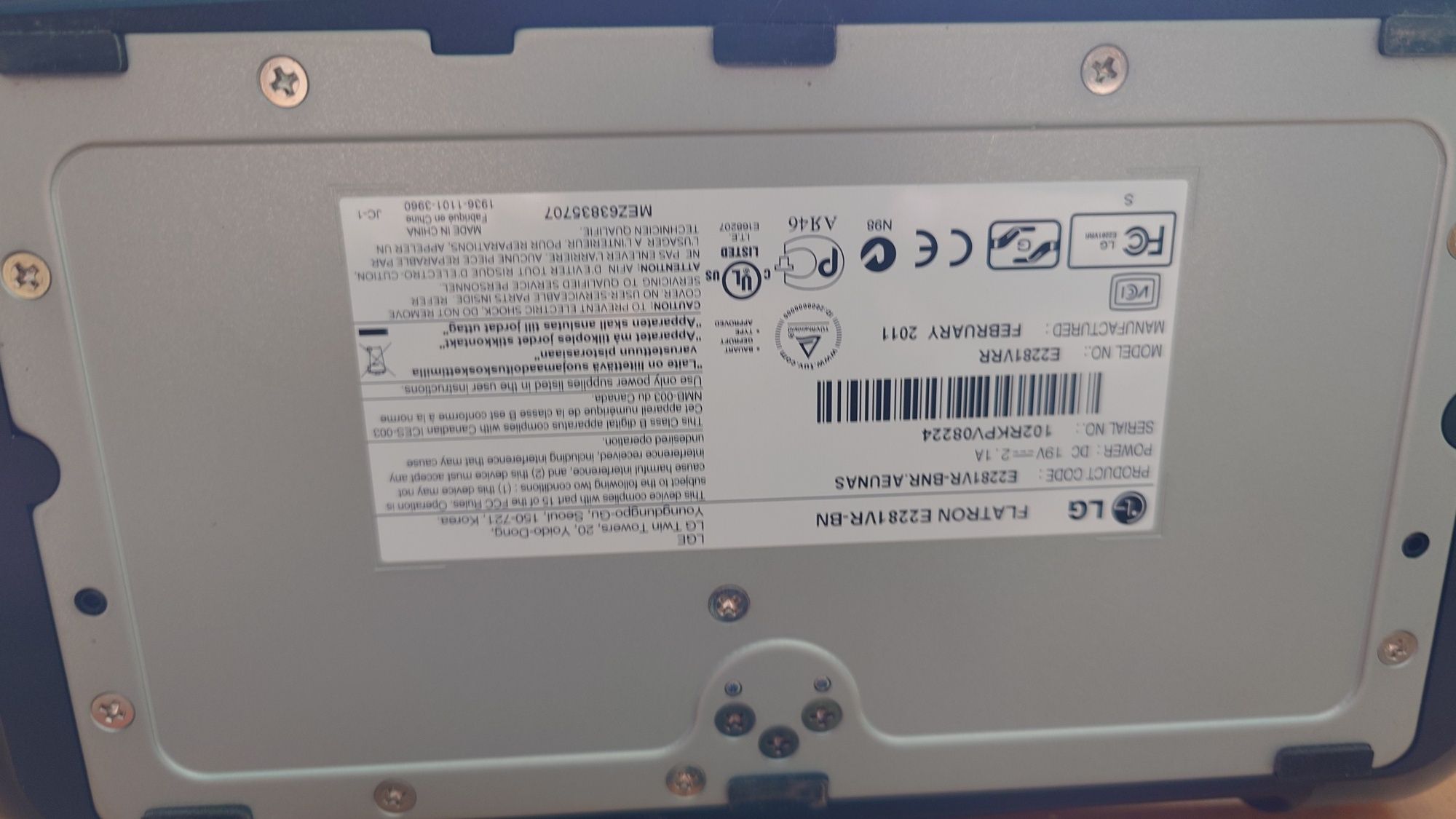 Monitor LCD firmy LG
