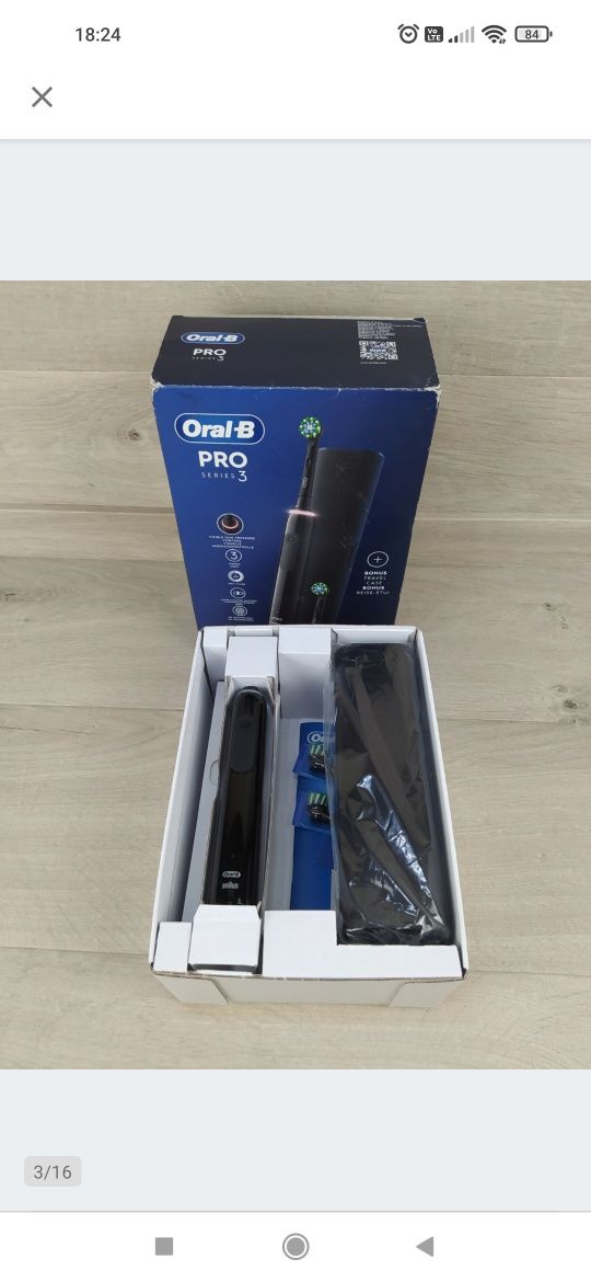 Oral-B PRO 3 3500 Elektryczna szczoteczka do zębów + etui OUTLET

Nowa