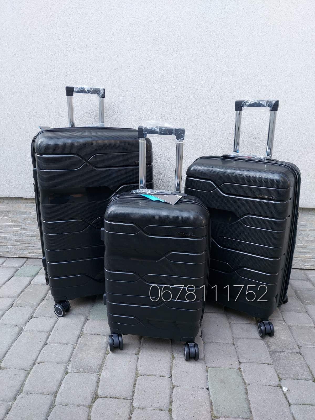 100% поліпропилен MILANO 0306 Єгипет валізи чемоданы сумки на колесах