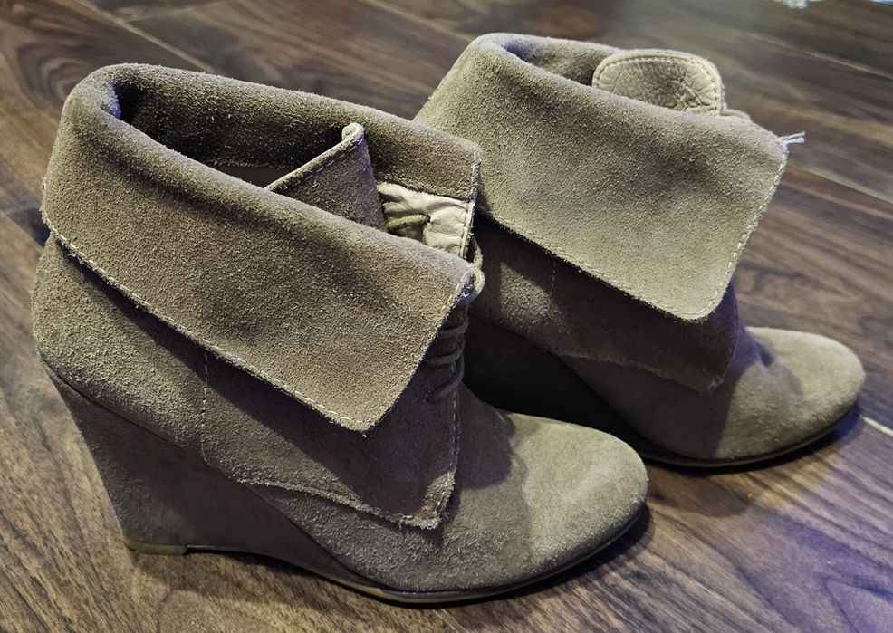 Чоботи Zara натуральна замша