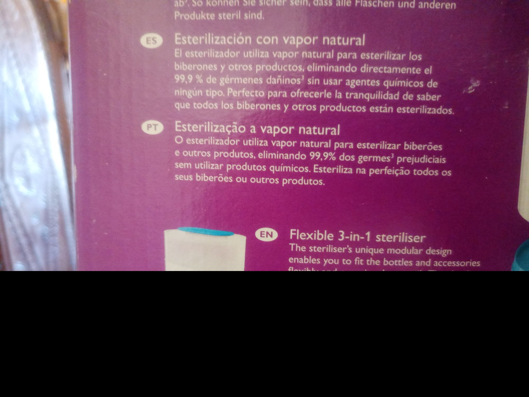 Esterilizador de biberões