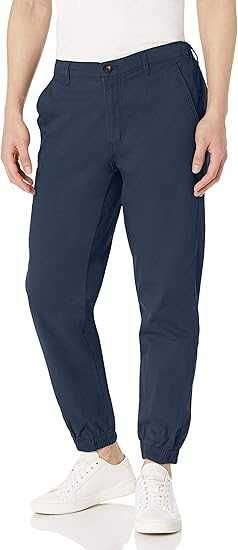Spodnie AMAZON ESSENTIALS Jogger Chino Bawełniane Granatowy S