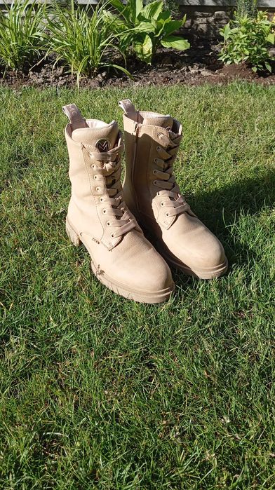 Botki Mexx beżowe sznurowane 40 trapery