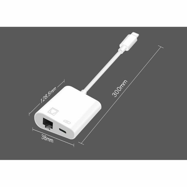 Adaptador Lightning Multiportas para RJ45