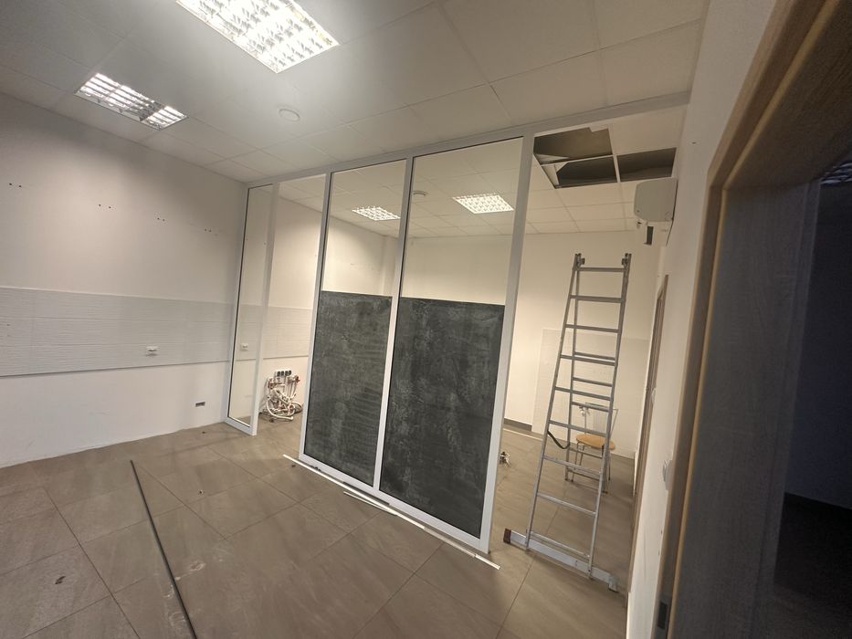 Zabudowa szklana scianka dzialowa  Loft