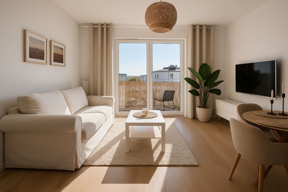 Słoneczne mieszkanie 45,66 m2 z balkonem i piwnicą | Ostatnie piętro