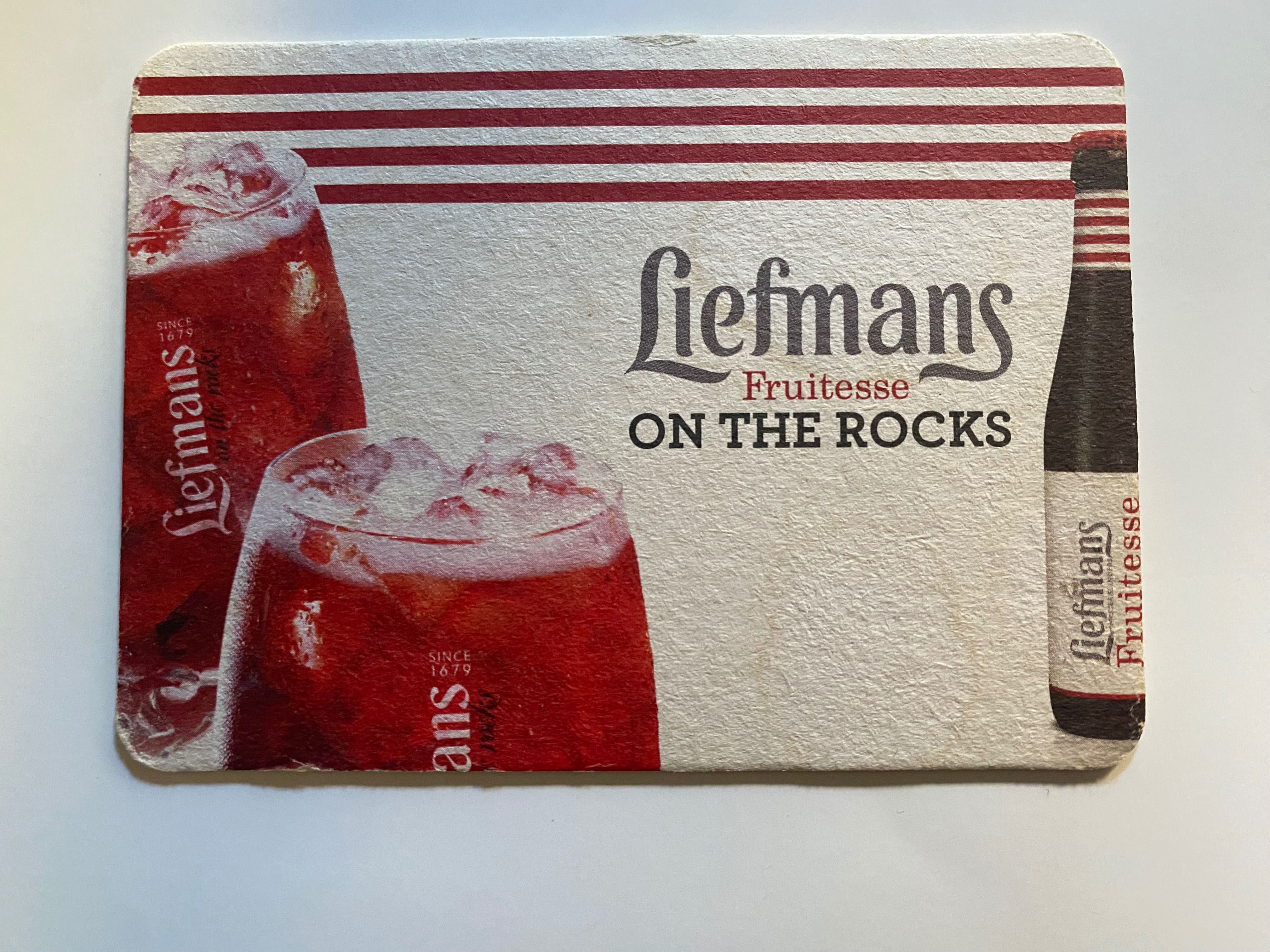 Base para copos - Liefmans - Fruitesse On The Rocks - Cerveja