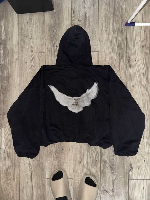 czarna bluza z golebiem S