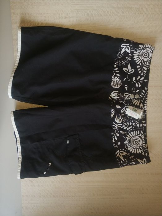 Шорти унісекс яскраві чорно-білі