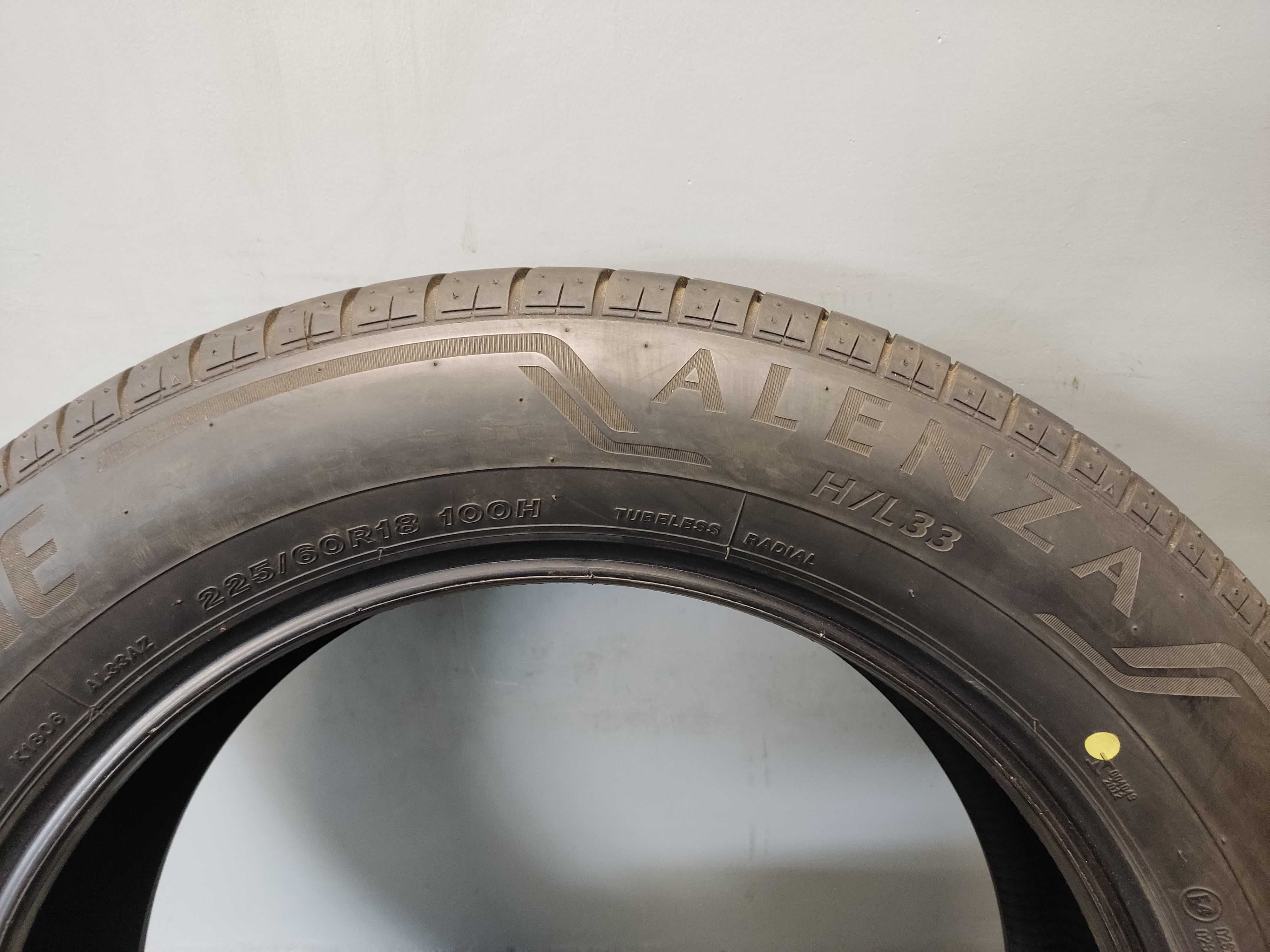 4x225/60R18 Bridgestone Alenza H/L 33, 100H, 2023 rok, Idealne